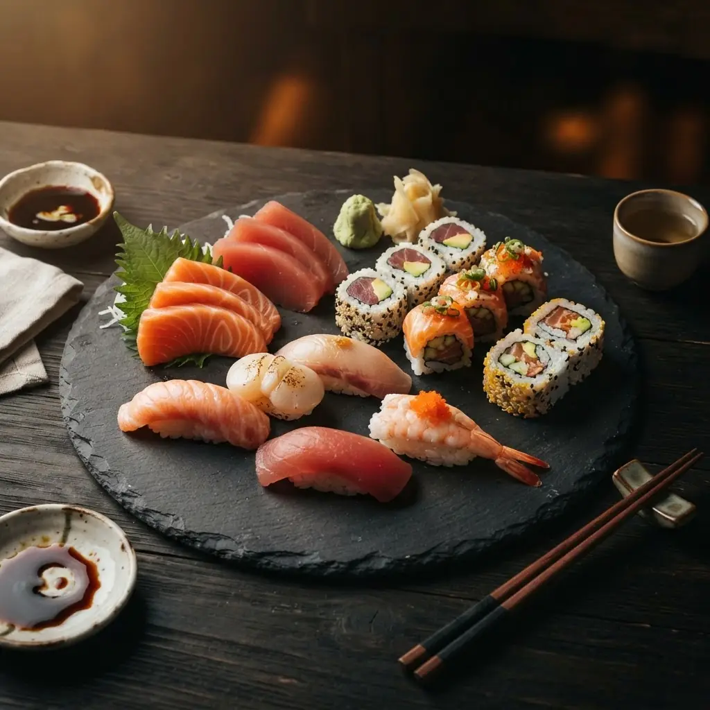 Combinado de sushi premium da Sakura Food